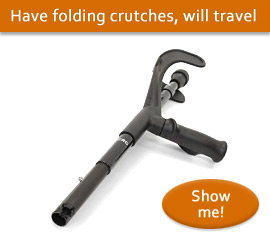 Folding forearm crutches